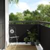 Paravan pentru balcon, negru, 300x80 cm, poliratan