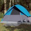 Cort de camping cupolă pentru 3 persoane, albastru, impermeabil
