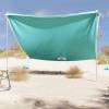 Baldachin de plajă cu ancore de nisip, verde, 304x300 cm