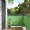 Paravan de grădină cu aspect de plantă, verde, 300x75 cm pvc