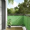 Paravan de grădină cu aspect de plantă, verde, 400x75 cm pvc