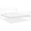 Cadru de pat, alb, 180x200 cm, metal