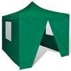 41468  green foldable tent 3 x 3 m with 4 walls