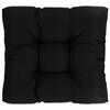 Pernă de scaun de grădină, negru, 60x60x10 cm, material textil