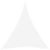 Parasolar, alb, 4x5x5 m, țesătură oxford, triunghiular