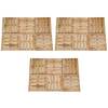 Plăci de pardoseală, 18 buc., maro, 50 x 50 cm, lemn