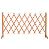 Gard cu zăbrele de grădină, portocaliu, 150x80 cm, lemn de brad
