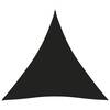 Parasolar, negru, 3,6x3,6x3,6 m, țesătură oxford, triunghiular