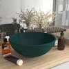 Chiuvetă baie lux verde închis mat 32,5x14 cm ceramică rotund