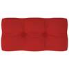 Pernă pentru canapea din paleți, roșu, 80 x 40 x 12 cm