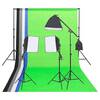 Kit de iluminat pentru studio foto cu fundaluri și reflector