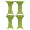 Husă elastică pentru masă, 4 buc., verde, 60 cm