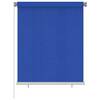 Jaluzea tip rulou de exterior, albastru, 120x140 cm, hdpe