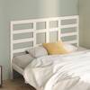 Tăblie de pat, alb, 166x4x104 cm, lemn masiv de pin