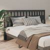 Tăblie de pat, gri, 185,5x4x100 cm, lemn masiv de pin