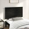Tăblie de pat, negru, 104x6x82,5 cm, lemn masiv de pin