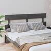Tăblie de pat, gri, 184x3x81 cm, lemn masiv de pin