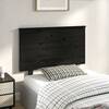 Tăblie de pat, negru, 94x6x82,5 cm, lemn masiv de pin