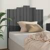 Tăblie de pat, gri, 106x4x110 cm, lemn masiv de pin