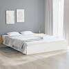 Cadru de pat, alb, 160x200 cm, lemn masiv