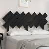 Tăblie de pat, negru, 141x3x80,5 cm, lemn masiv de pin