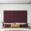 Panouri de perete 12 buc. violet 30x30 cm textil 1,08 m²