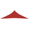 Pânză parasolar, roșu, 4x4x5,8 m, hdpe, 160 g/m²