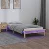 Cadru de pat cu led, single 3ft, 90x190 cm, lemn masiv