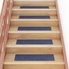Covorașe de scări autoadezive, 15 buc., albastru gri, 76x20 cm