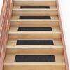 Covorașe de scări autoadezive, 15 buc., negru, 76x20 cm
