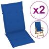 Perne pentru scaun de grădină, 2 buc., albastru regal, 120x50x4 cm