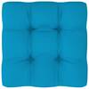 Pernă canapea din paleți, albastru, 50x50x12 cm
