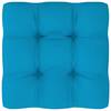 Pernă canapea din paleți, albastru, 70x70x12 cm