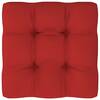 Pernă canapea din paleți, roșu, 50x50x12 cm