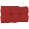 Pernă canapea din paleți, roșu, 70 x 40 x 12 cm