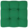 Pernă canapea din paleți, verde, 50x50x12 cm