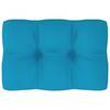 Pernă pentru canapea din paleți, albastru, 60 x 40 x 12 cm