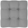 Pernă pentru canapea din paleți, gri, 60 x 60 x 12 cm