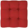 Pernă pentru canapea din paleți, roșu, 60x60x12cm