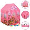 Cort de joacă pentru copii, roz, 69x94x104 cm