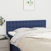 Tăblii de pat, 2 buc., albastru, 72x5x78/88 cm, textil