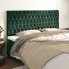 Tăblii de pat, 4 buc, verde închis, 100x7x78/88 cm, catifea