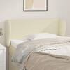Tăblie de pat cu aripioare crem 103x23x78/88 cm piele ecologică