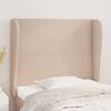 Tăblie pat cu aripioare cappuccino 103x23x118/128 cm piele eco