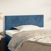 Tăblie de pat, albastru închis, 100x5x78/88 cm, catifea