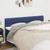 Tăblii de pat, 2 buc, albastru, 100x7x78/88 cm, textil
