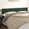 Tăblii de pat, 2 buc, verde închis, 90x7x78/88 cm, catifea