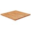 Blat masă pătrat maro deschis 60x60x2,5 cm lemn stejar tratat
