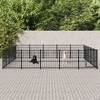 Padoc pentru câini de exterior, 23,52 m², oțel