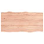 Blat birou maro deschis 100x50x2 cm, lemn masiv stejar tratat